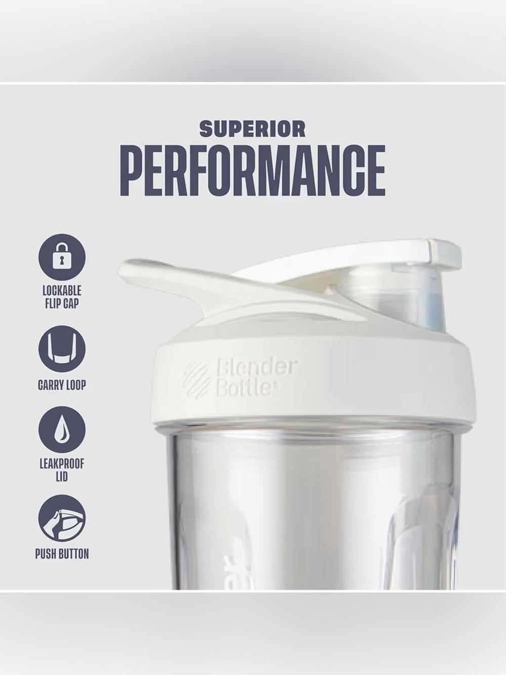 BlenderBottle Shaker On the go Pre Workout Protein Electrolytes Greens Mixer NEW - Picture 6 of 9